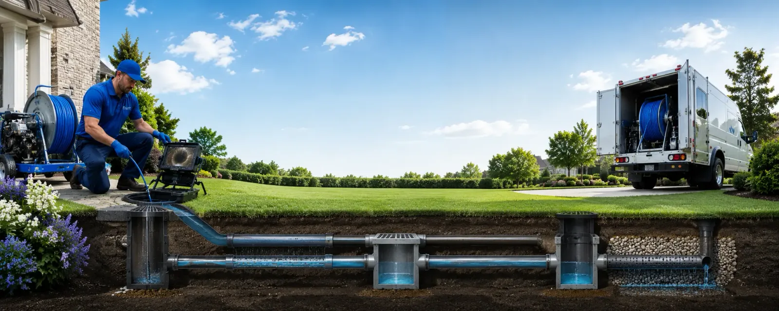 Outdoor drain cleaning information for Webster Groves, MO